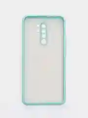 Бирюзовый чехол Xiaomi Redmi 9 (Сяоми Редми 9) пластиковый матовый с цветными кнопками