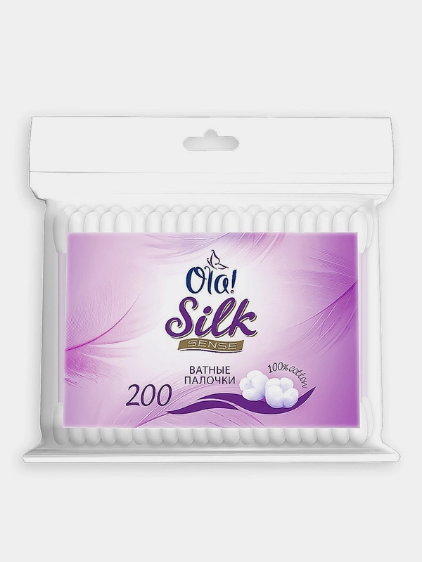 Ватные палочки в п/э Ola! Silk Sense, 200 штук