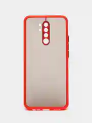 Красный чехол Xiaomi Redmi 9 (Сяоми Редми 9) пластиковый матовый с цветными кнопками