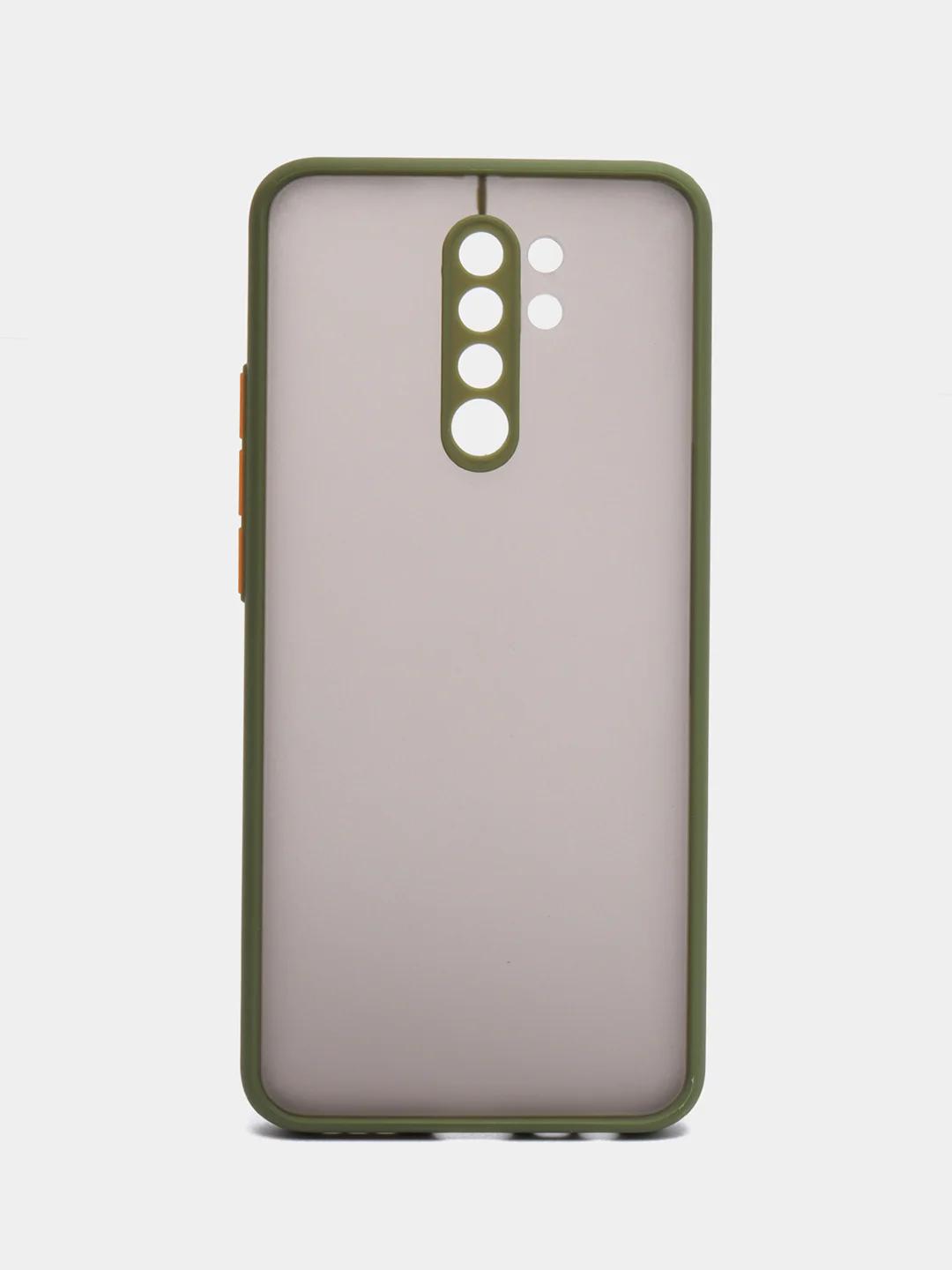 Лесной зеленый чехол Xiaomi Redmi 9 (Сяоми Редми 9) пластиковый матовый с цветными кнопками