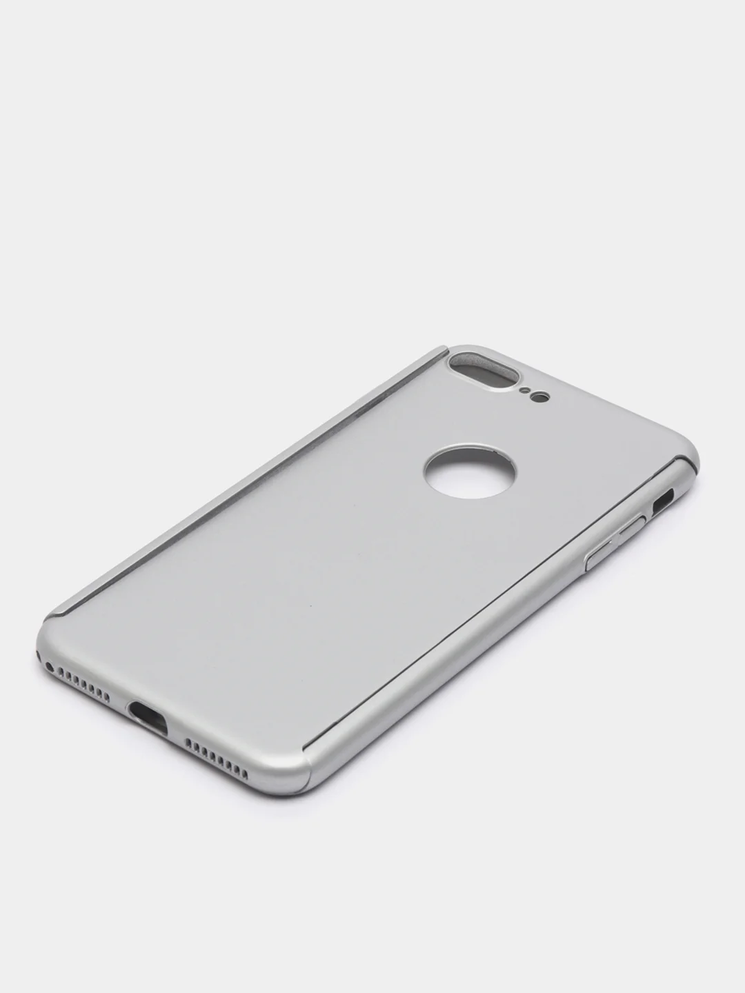 Белый чехол 360 + защитное стекло на iPhone 5s 6, 7, 8, SE, 20, X, XS, XR, 11, Pro, Max, 12