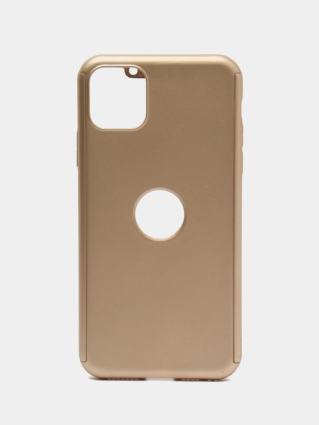 Золотой чехол 360 + защитное стекло на iPhone 5s 6, 7, 8, SE, 20, X, XS, XR, 11, Pro, Max, 12