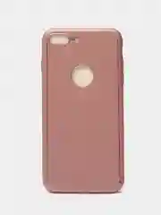 Розовый чехол 360 + защитное стекло на iPhone 5s 6, 7, 8, SE, 20, X, XS, XR, 11, Pro, Max, 12