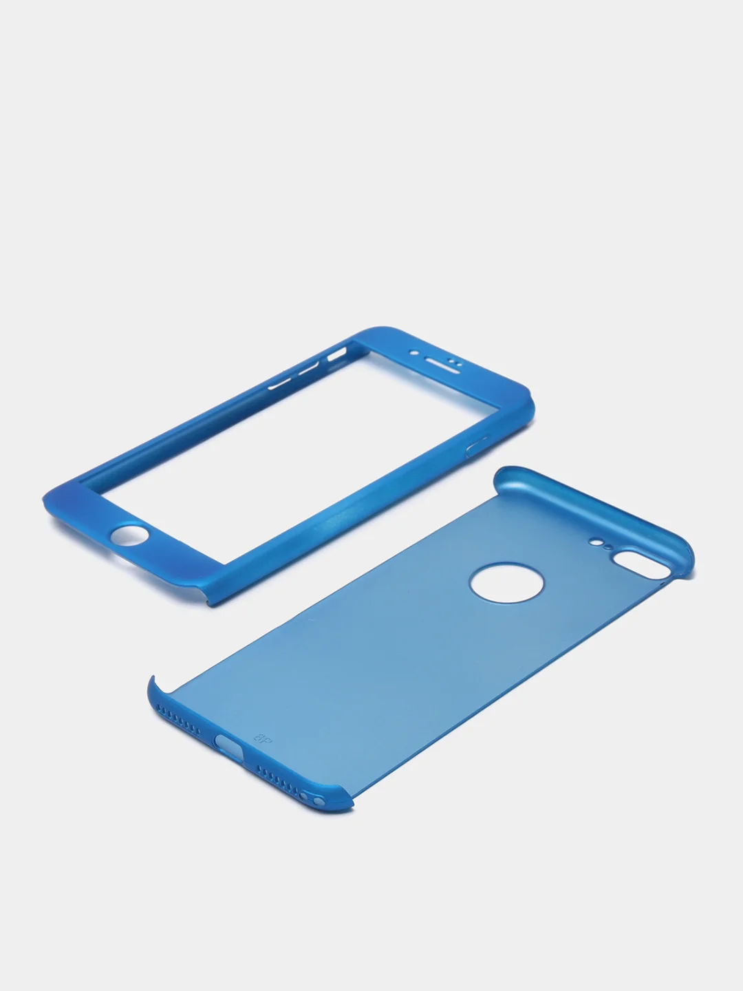 Синий чехол 360 + защитное стекло на iPhone 5s 6, 7, 8, SE, 20, X, XS, XR, 11, Pro, Max, 12