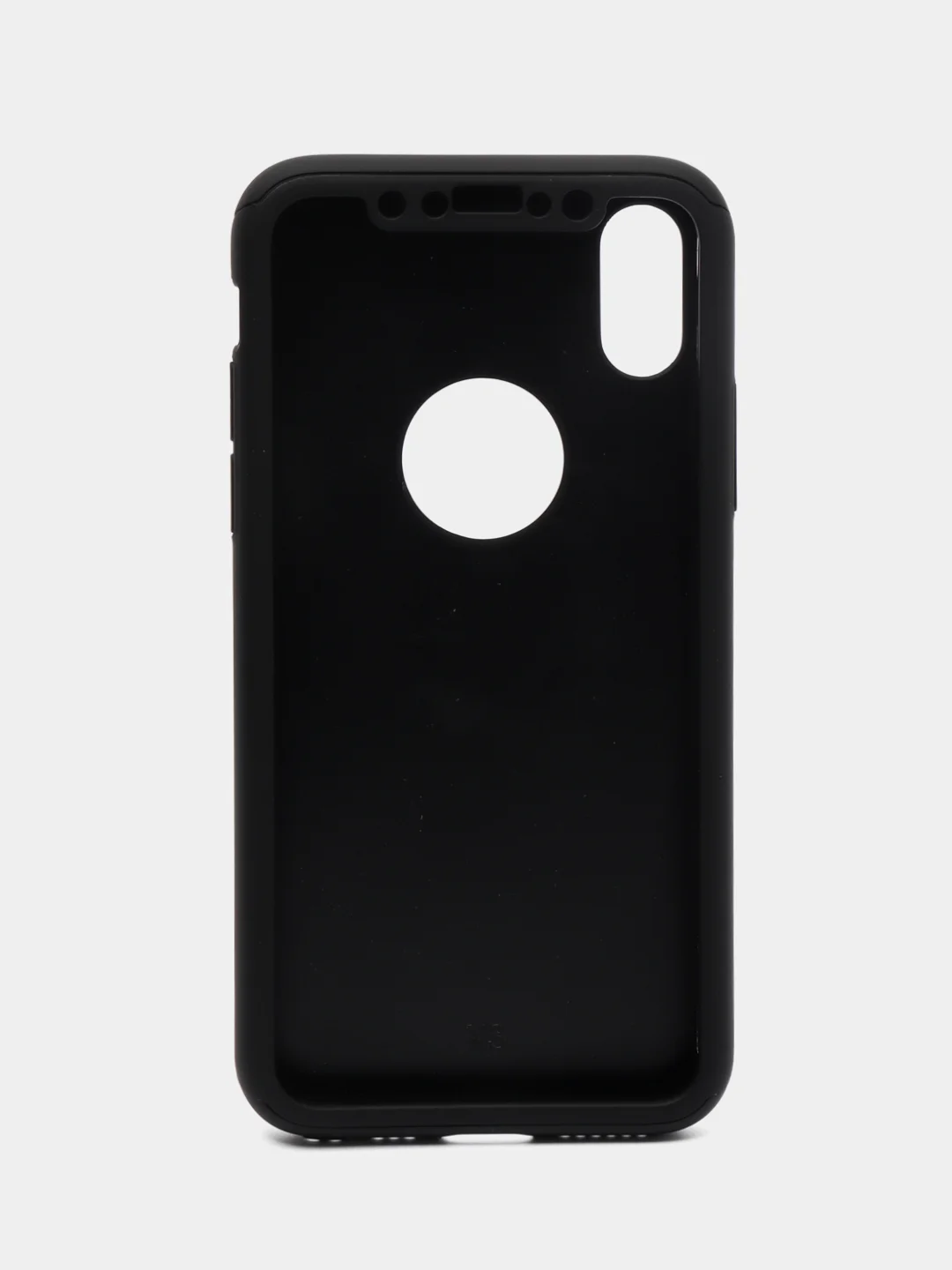 Черный чехол 360 + защитное стекло на iPhone 5s 6, 7, 8, SE, 20, X, XS, XR, 11, Pro, Max, 12