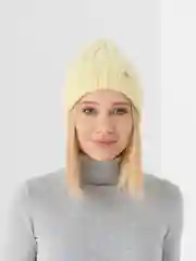 Лимонный шапка для девочек  МУЗА на флисовом подкладе