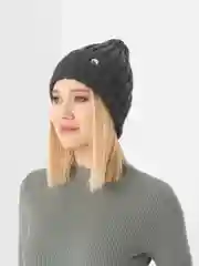 Угольный шапка для девочек  МУЗА на флисовом подкладе