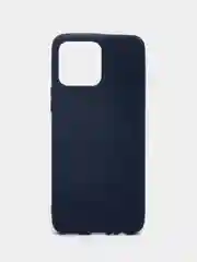 Темно-синий чехол Honor X8 4G (Хонор Х8 4Г), силиконовый, цветной, матовый