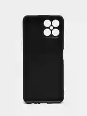 Черный чехол Honor X8 4G (Хонор Х8 4Г), силиконовый, цветной, матовый