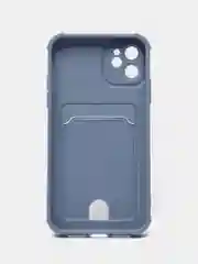 Небесно-голубой чехол для iPhone 11, 12, 13, с карманом для карт, противоударный