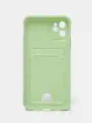 Мятный чехол для iPhone 11, 12, 13, с карманом для карт, противоударный