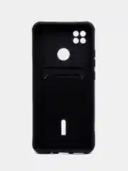 Синий чехол Xiaomi Redmi 10A / 9C, Сяоми Редми 10А / 9С, с карманом для карты, силиконовый