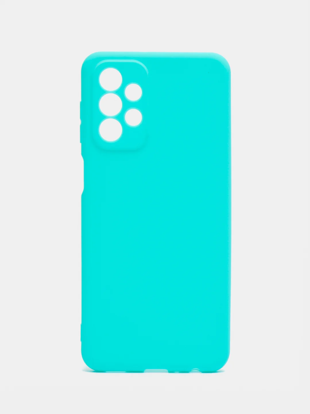 Бирюзовый чехол для Samsung Galaxy A23 (Самсунг Галакси А23), прозрачный