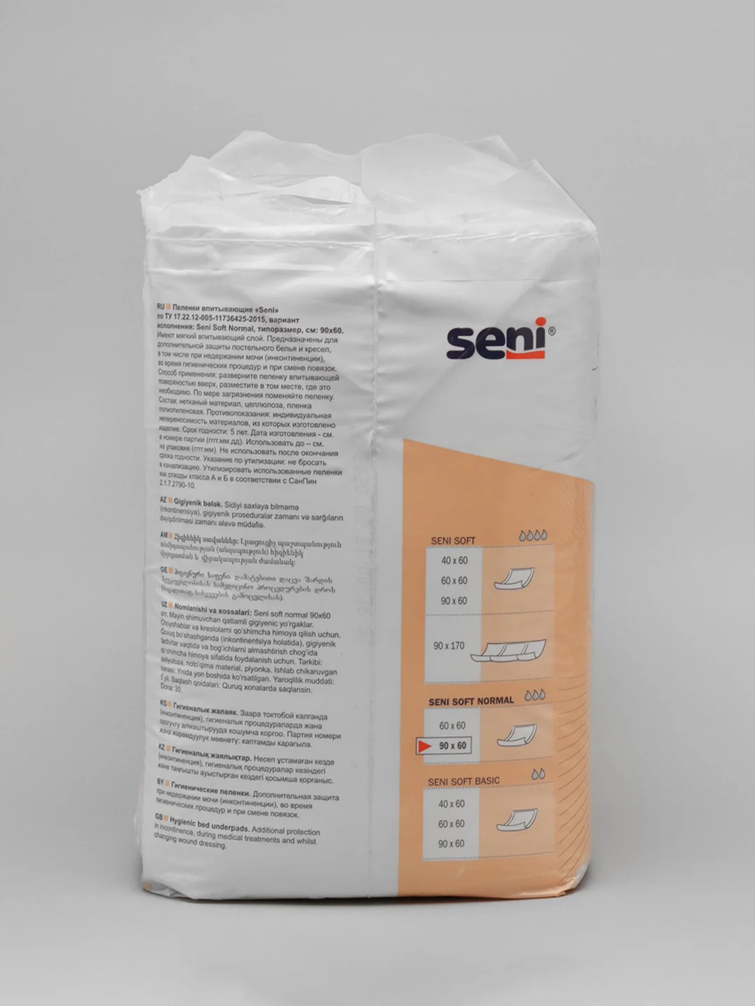 Пеленки гигиенические Seni Soft "Normal", 90 x 60 cм, 30 штук