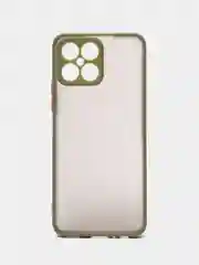 Лесной зеленый чехол Honor X8 4G, Хонор Х8 4Г пластиковый, матовый, с цветными кнопками