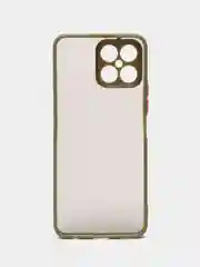 Лесной зеленый чехол Honor X8 4G, Хонор Х8 4Г пластиковый, матовый, с цветными кнопками