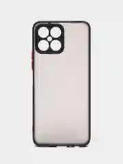 Черный чехол Honor X8 4G, Хонор Х8 4Г пластиковый, матовый, с цветными кнопками