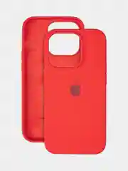 Красный чехол iPhone, Айфон 11, 13, 14, 15, Про Макс, Pro Max, силиконовый Silicone Case