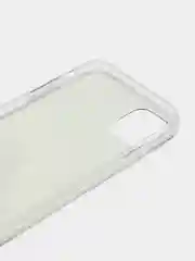 Голубой чехол прозрачный для iPhone 11, силиконовый