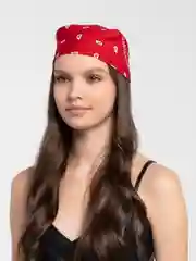 Красный бандана с принтом, унисекс