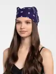 Фиолетовый бандана с принтом, унисекс