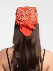 Коралловый бандана с принтом, унисекс