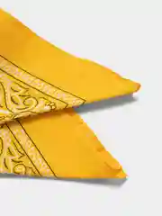Желтый бандана с принтом, унисекс
