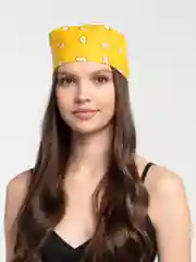 Желтый бандана с принтом, унисекс