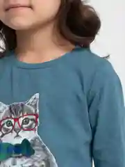 Бирюзовый платье для девочки с длинным рукавом, 2,3,4,5 лет