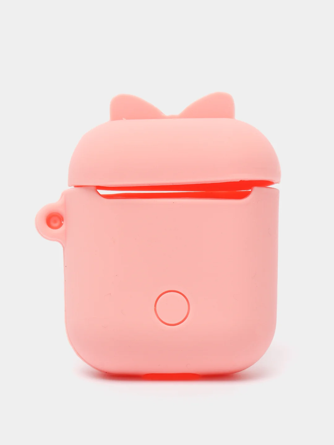 Кораллово-розовый чехол для беспроводных наушников AirPods