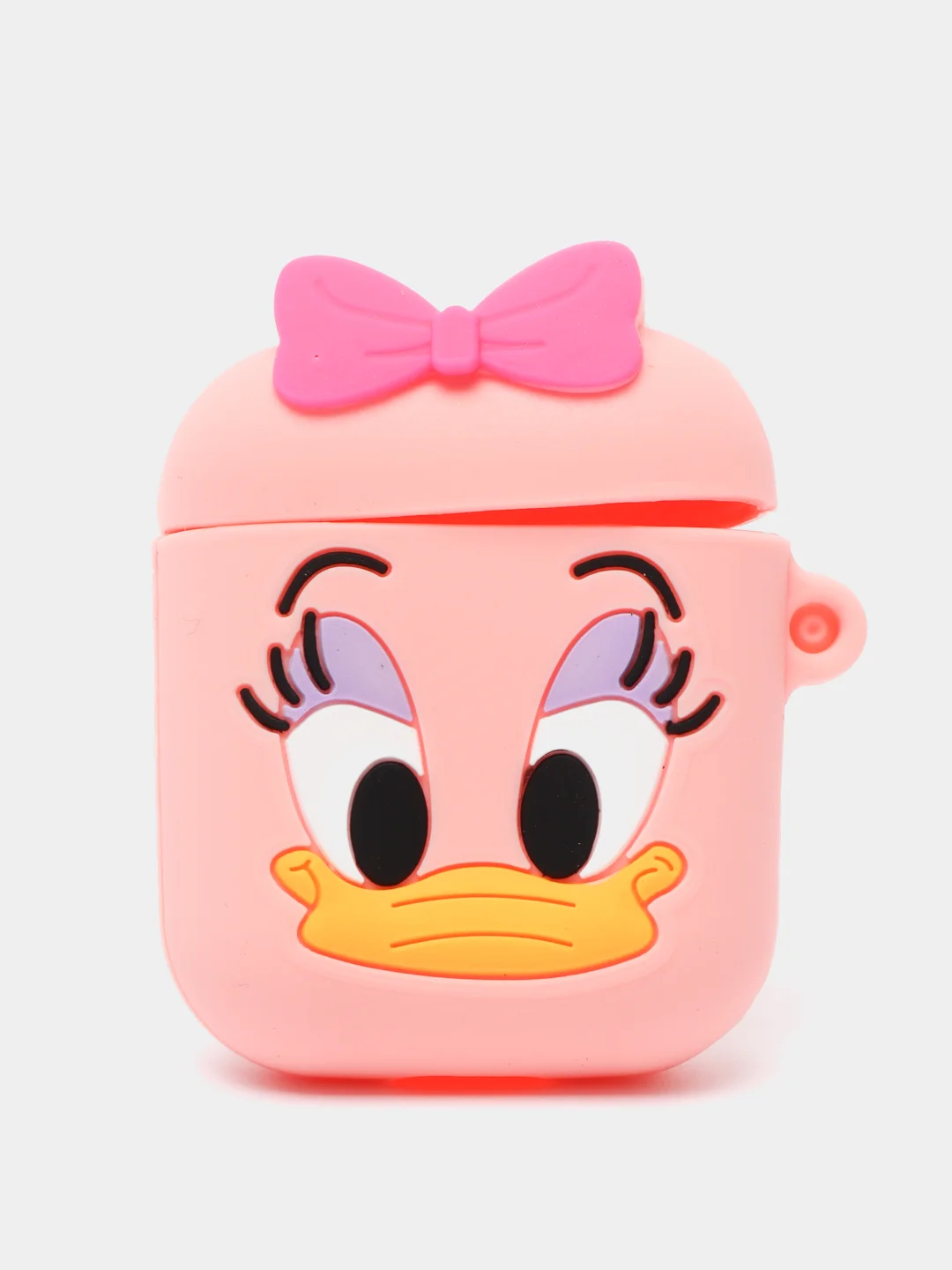 Кораллово-розовый чехол для беспроводных наушников AirPods