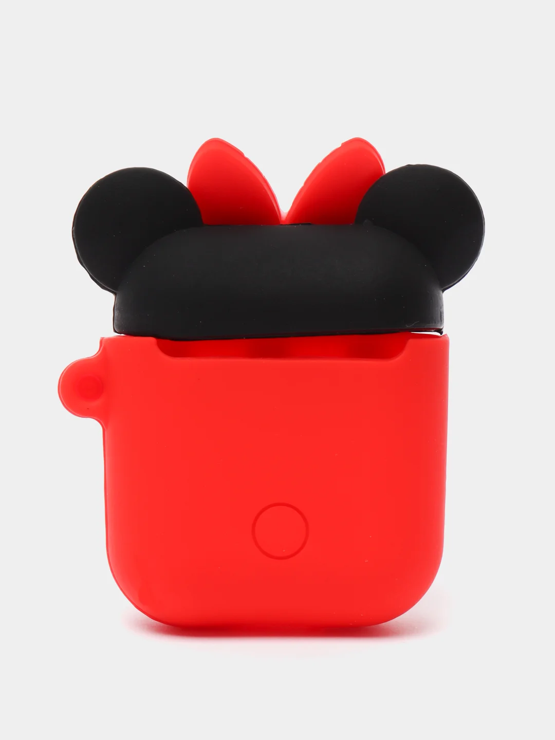 Алый чехол для беспроводных наушников AirPods