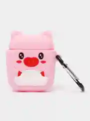 Тёмно-розовый чехол для беспроводных наушников AirPods