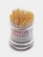 Зубочистки бамбуковые VETTA, акриловая упаковка, 180 штук
