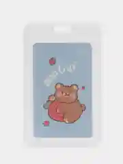 Голубой бейдж на Ленте,школьный бейджик, держатель для карт,чехол для карт
