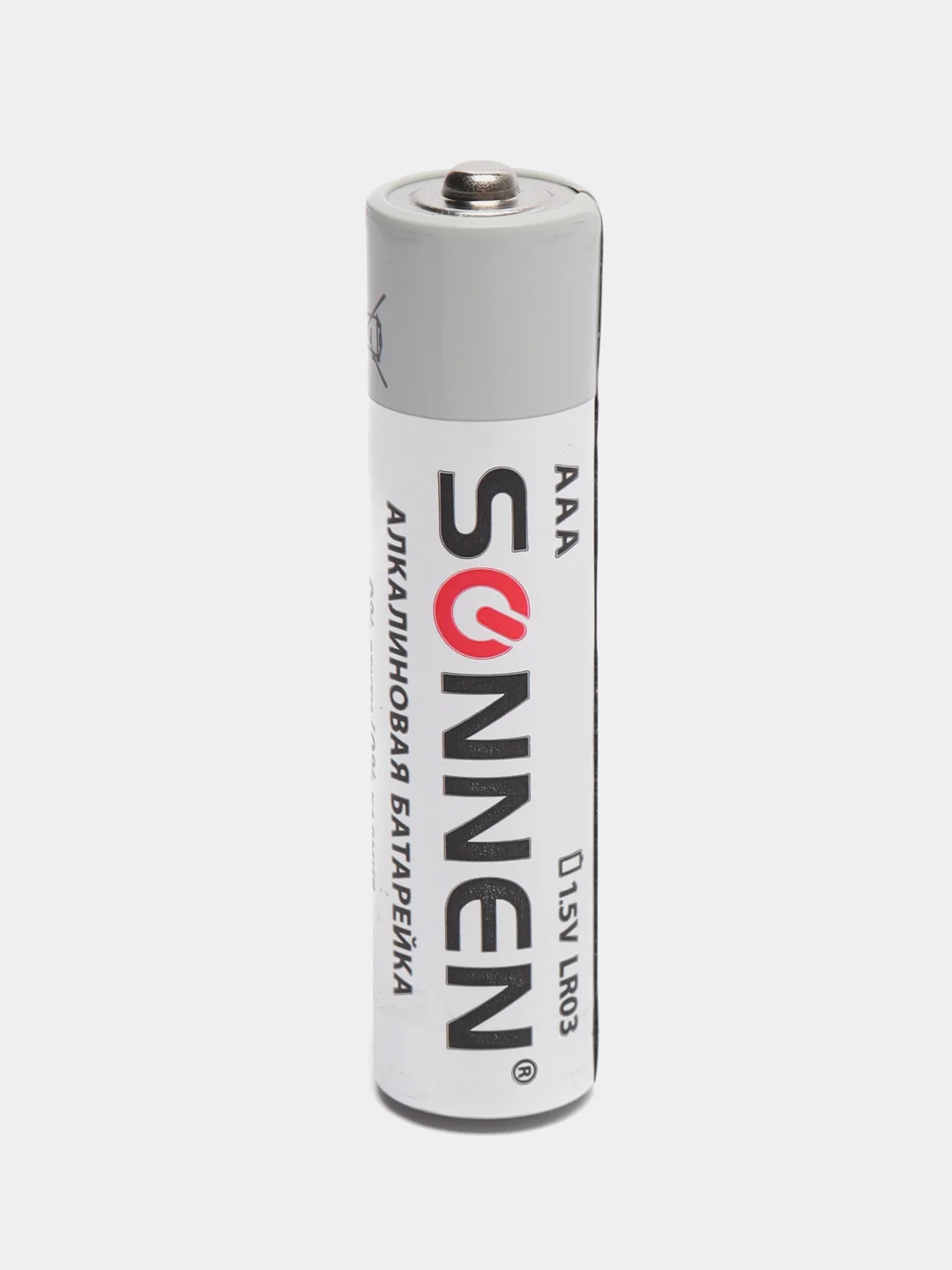 Батарейки КОМПЛЕКТ 10 шт, SONNEN Alkaline, AAA (LR03, 24А), мизинчиковые,451089
