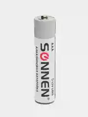 Батарейки КОМПЛЕКТ 10 шт, SONNEN Alkaline, AAA (LR03, 24А), мизинчиковые,451089