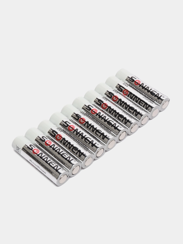 Батарейки КОМПЛЕКТ 10 шт, SONNEN Alkaline, AAA (LR03, 24А), мизинчиковые,451089