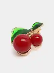 Бордовый брошь женская "Вишенки", 2 вида