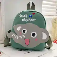 Зеленый детский рюкзак с милым рисунком