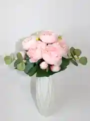 Молочный искусственные цветы пионы,  букет пионов с эвкалиптом