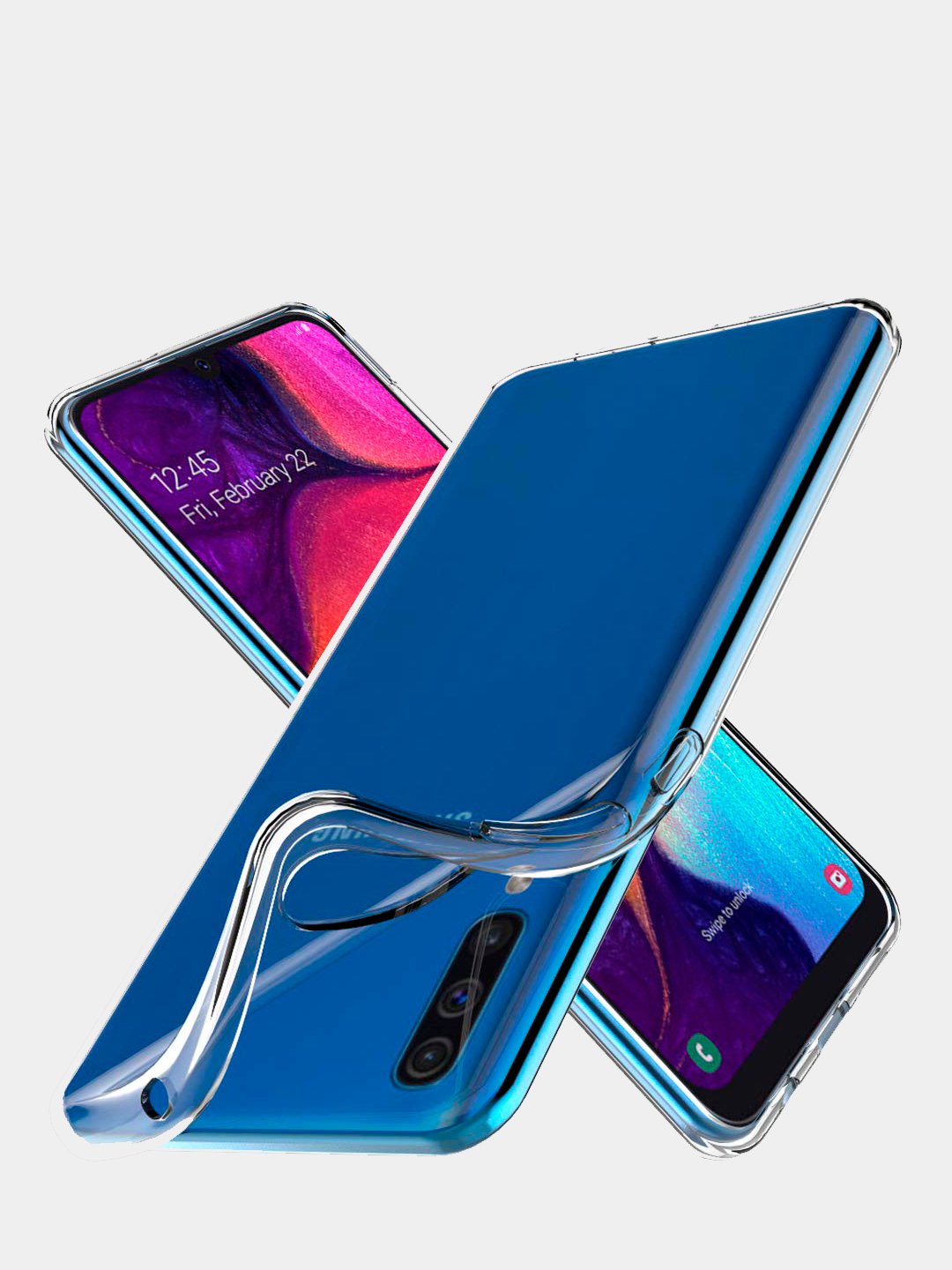 Чехол прозрачный Samsung Galaxy A50 / Самсунг А50 силиконовый купить по  цене 85 ₽ в интернет-магазине Магнит Маркет