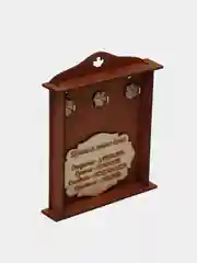 Кремовый ключница настенная
