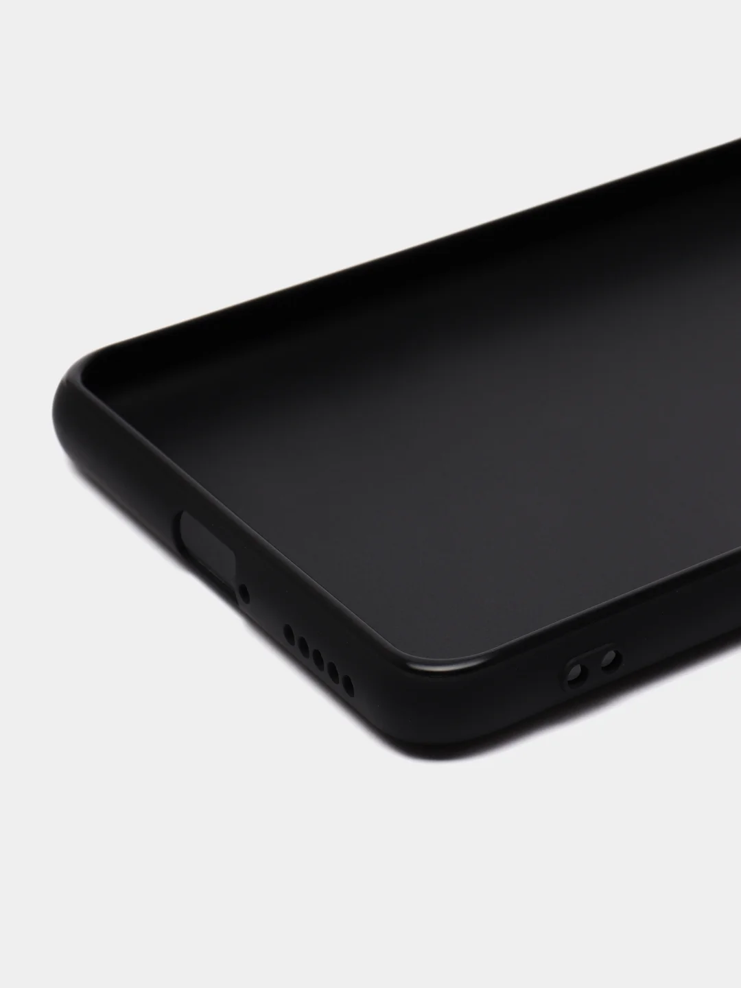 Черный чехол для Xiaomi Poco F3 силиконовый ROSCO матовый тонкий с бортиком, защитой вокруг камер