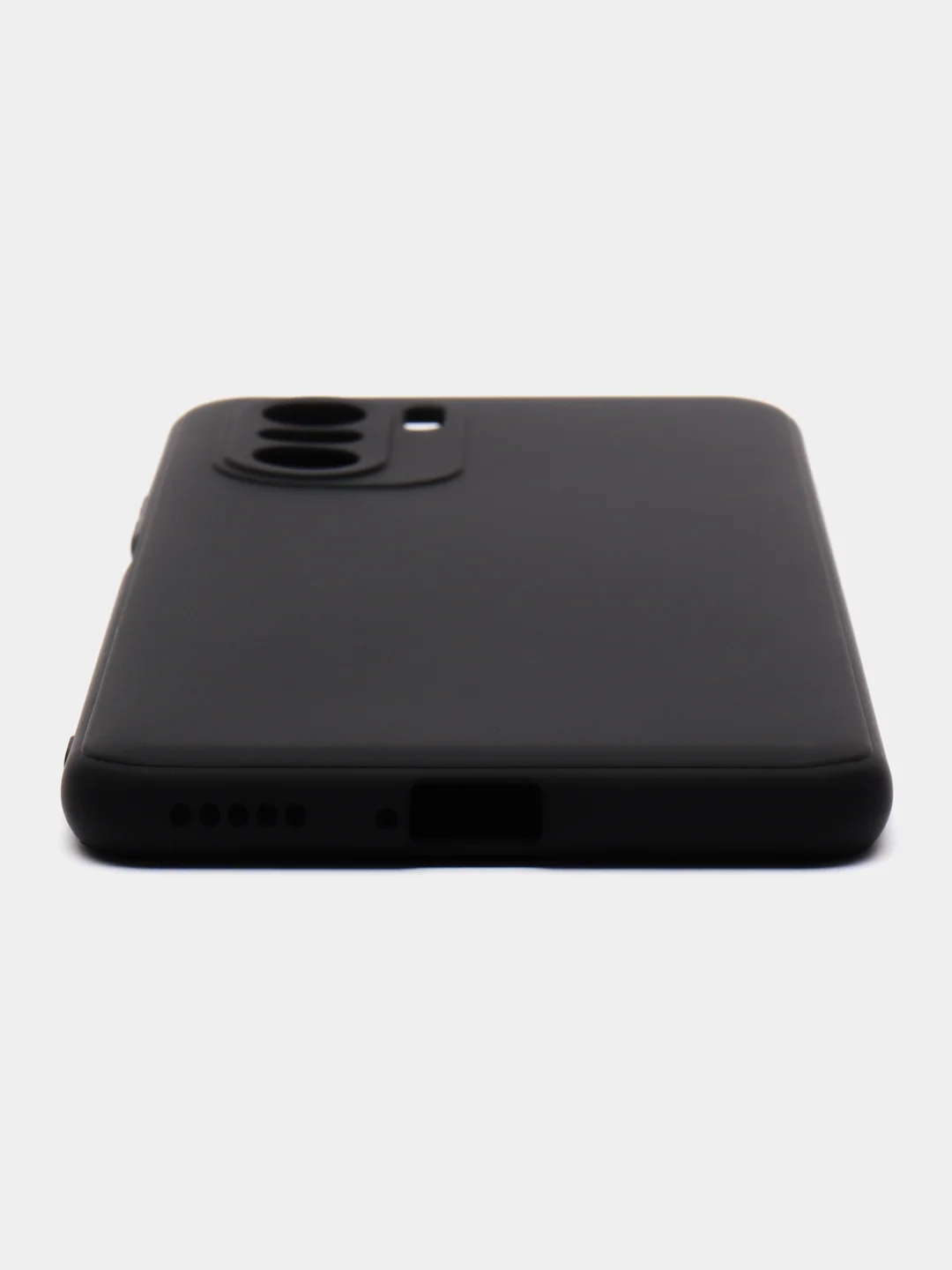 Черный чехол для Xiaomi Poco F3 силиконовый ROSCO матовый тонкий с бортиком, защитой вокруг камер