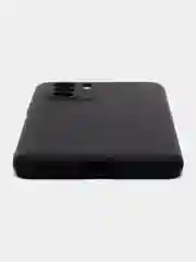 Черный чехол для Xiaomi Poco F3 силиконовый ROSCO матовый тонкий с бортиком, защитой вокруг камер