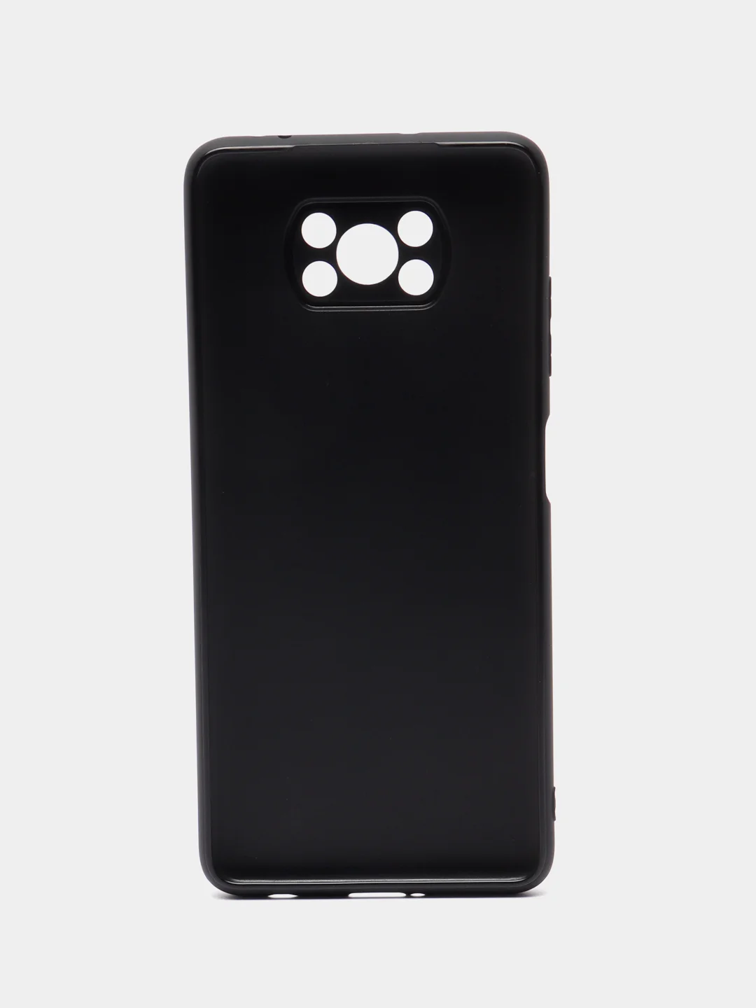 Черный чехол для Xiaomi Poco X3 NFC/X3 Pro силиконовый ROSCO матовый/прозрачный с защитой камер