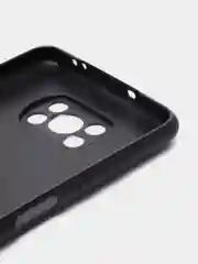 Черный чехол для Xiaomi Poco X3 NFC/X3 Pro силиконовый ROSCO матовый/прозрачный с защитой камер