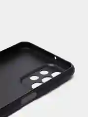 Черный чехол для Samsung Galaxy A23 силиконовый ROSCO матовый тонкий с бортиком- защитой камер