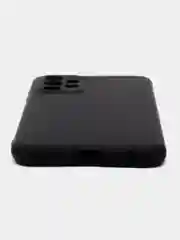 Черный чехол для Samsung Galaxy A23 силиконовый ROSCO матовый тонкий с бортиком- защитой камер